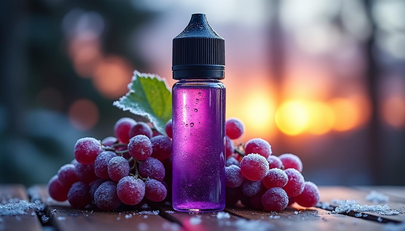 laissez-vous surprendre par grapezilla, l'e-liquide raisin givré qui offre une explosion de saveurs fruitées et rafraîchissantes. idéal pour les amateurs de vape à la recherche d'un goût intense et unique !