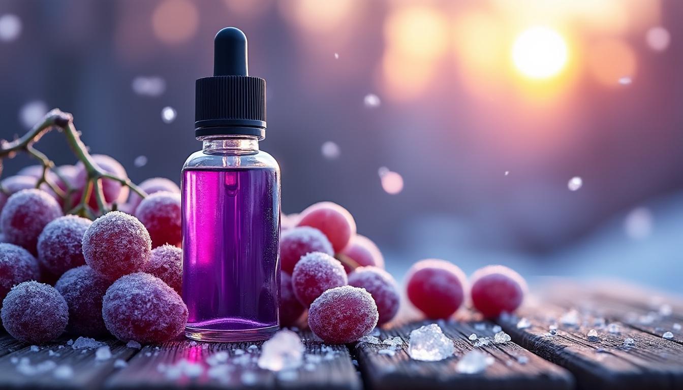 plongez dans l'univers rafraîchissant de grapezilla, l'e-liquide raisin givré qui offre une explosion de saveurs fruitées intenses pour une vape unique et savoureuse.