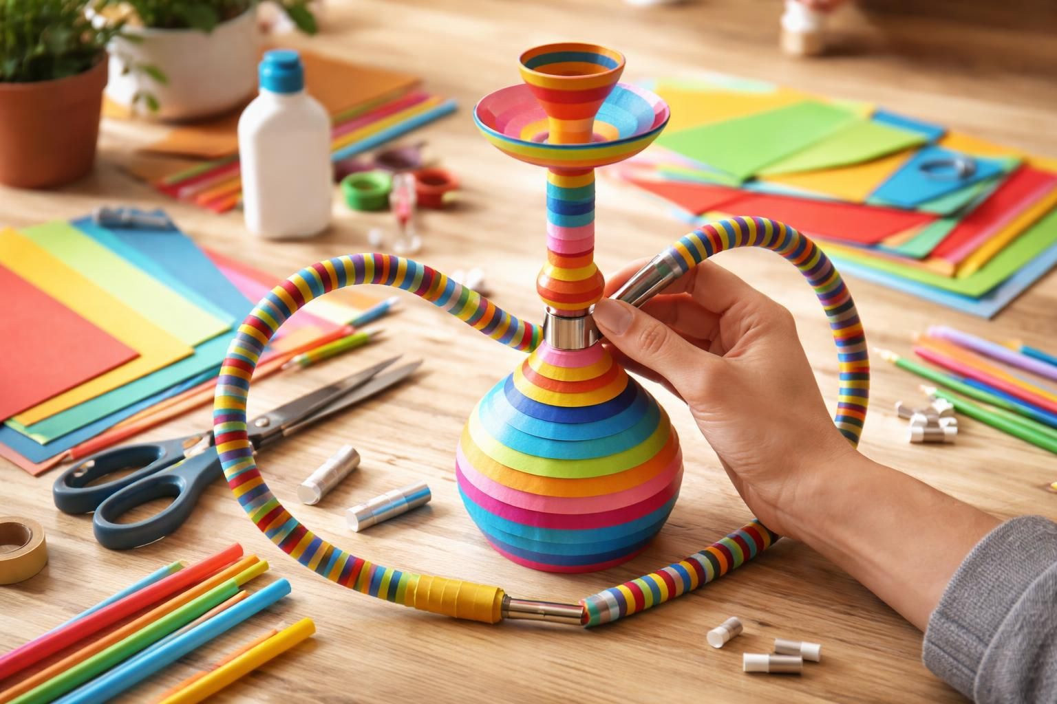 découvrez une méthode artisanale étonnante pour fabriquer une chicha en papier facilement chez vous, étape par étape.