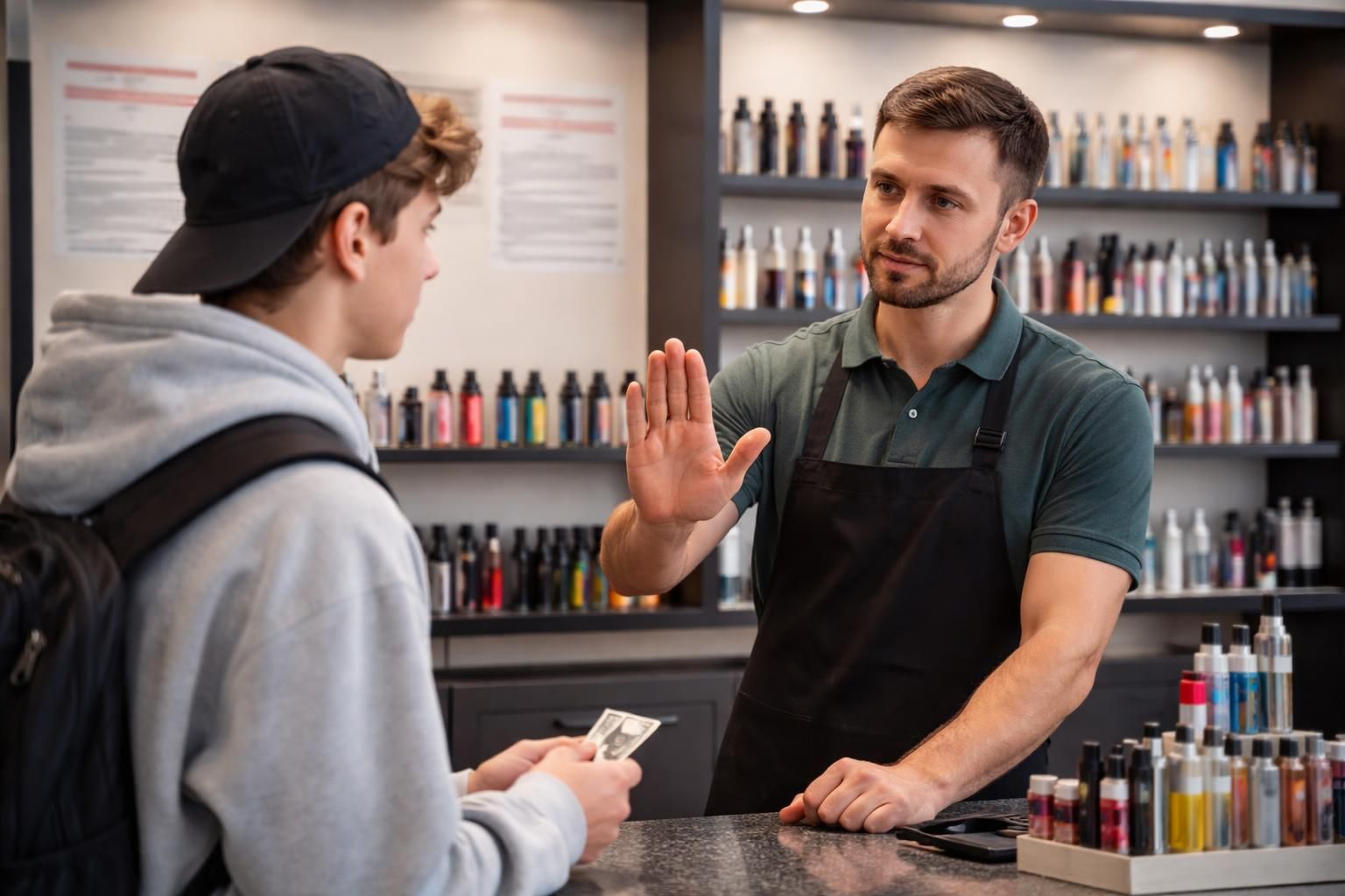 rappel important sur l'interdiction de vente de cigarette électronique aux mineurs : réglementation, enjeux et prévention des risques pour la santé des jeunes.