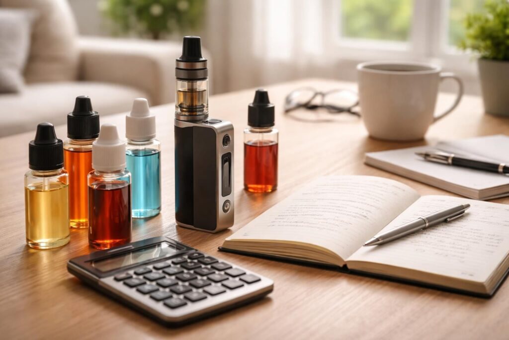 découvrez combien prévoir chaque mois pour votre cigarette électronique, en tenant compte du prix des e-liquides, résistances et accessoires indispensables.