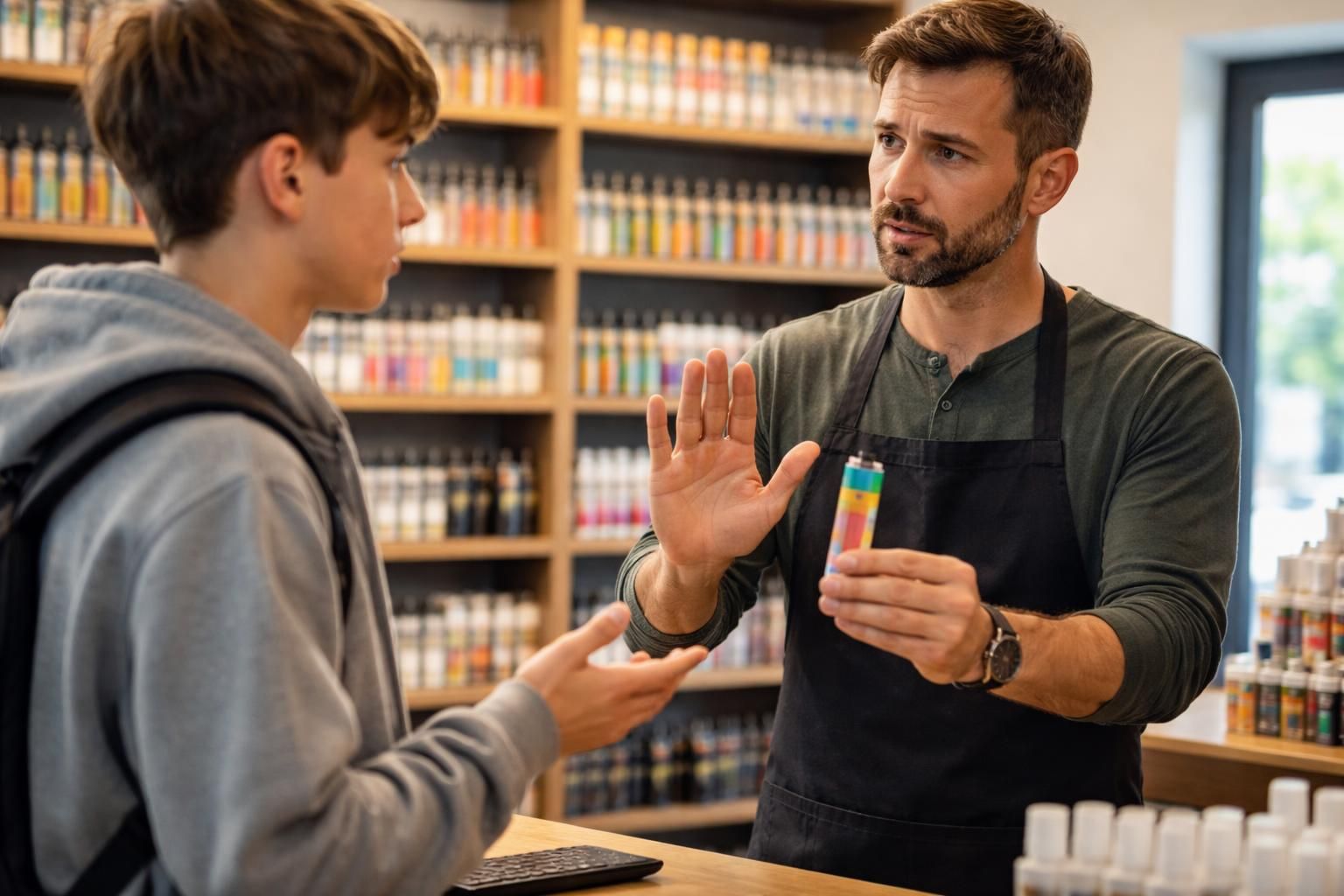 découvrez pourquoi l'achat de puffs est strictement interdit aux mineurs et les risques associés à cette réglementation.