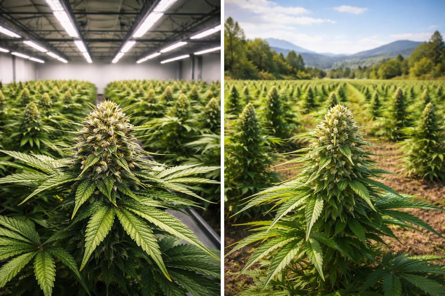 découvrez les différences de qualité et de goût entre le cbd cultivé en intérieur (indoor) et en extérieur (outdoor), et comment choisir la meilleure option selon vos préférences.