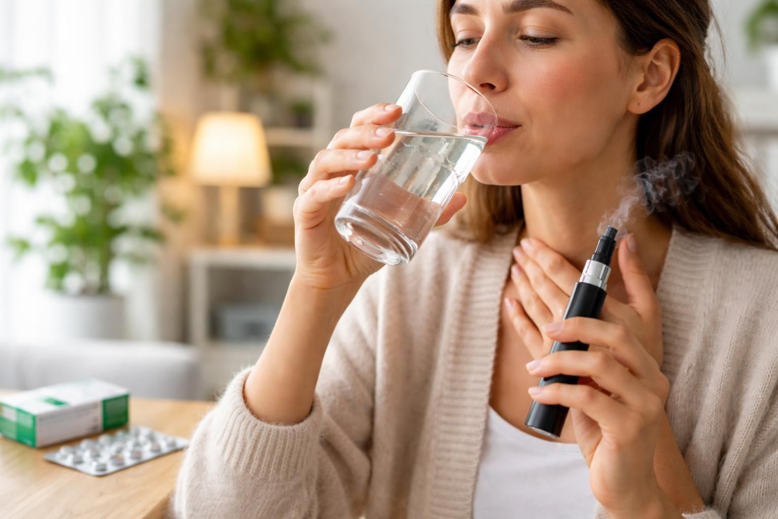 découvrez comment apaiser la sensation de brûlure à la gorge liée à l'utilisation de la cigarette électronique grâce à nos conseils pratiques et efficaces.