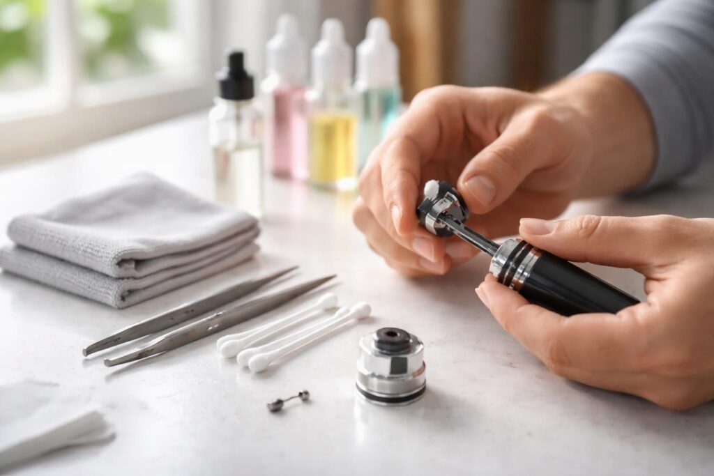 apprenez comment effectuer facilement la purge de votre cigarette électronique pour assurer un entretien optimal et prolonger sa durée de vie.