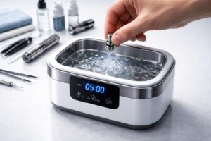 apprenez à nettoyer efficacement la résistance de votre cigarette électronique avec un bain à ultrasons grâce à notre mode d'emploi détaillé et facile à suivre.